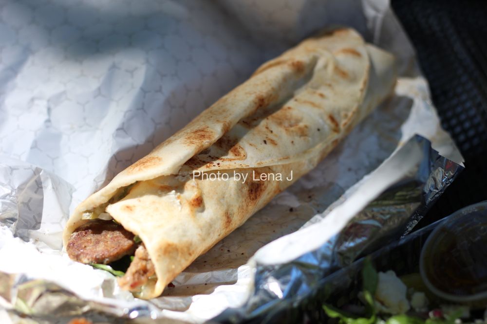 Fresh shawarma wrap